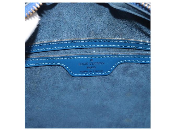 Louis Vuitton Soufflot in pelle Epi Blu - vista 6