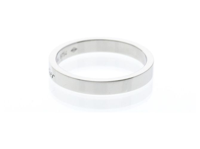 C de Cartier Cartier Ehering Platin 3mm Silber - Ansicht 3