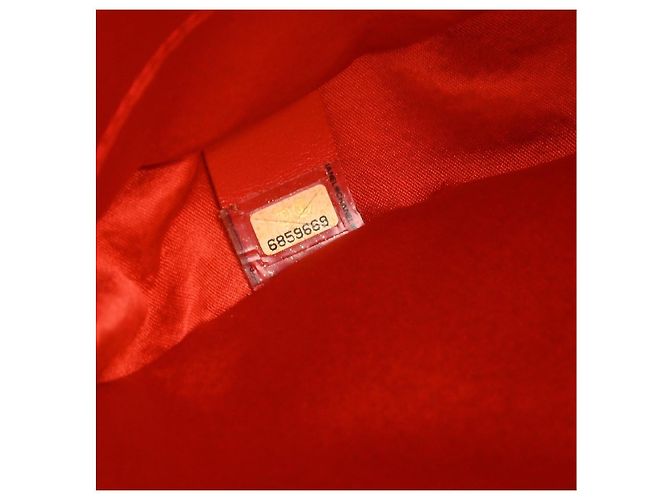 Pochette da polso rotonda Chanel Travel Line Nylon Arancione - vista 5