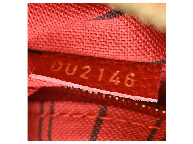 Louis Vuitton Speedy Bandouliere NM Monogram Empreinte Leather 25 Rosso - vista 5