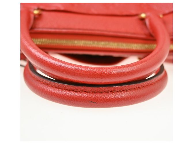 Louis Vuitton Speedy Bandouliere NM Monogram Empreinte Leather 25 Rosso - vista 6