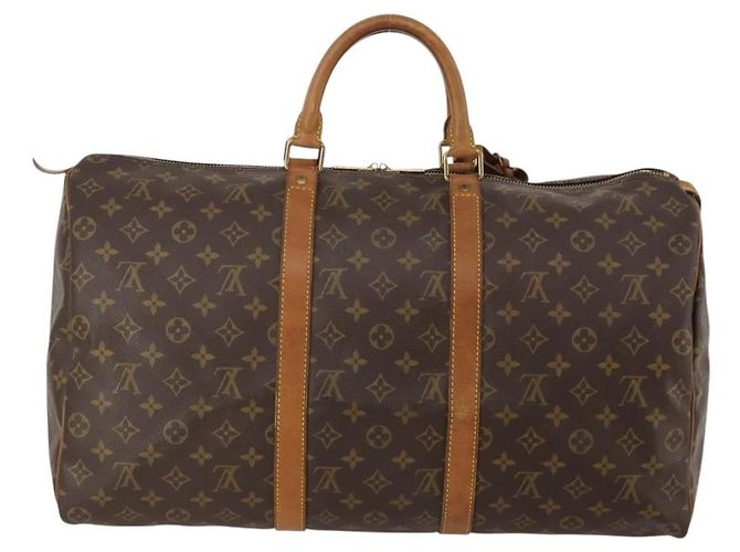 Louis Vuitton Keepall Monogram Canvas 50 Marrone - vista 2