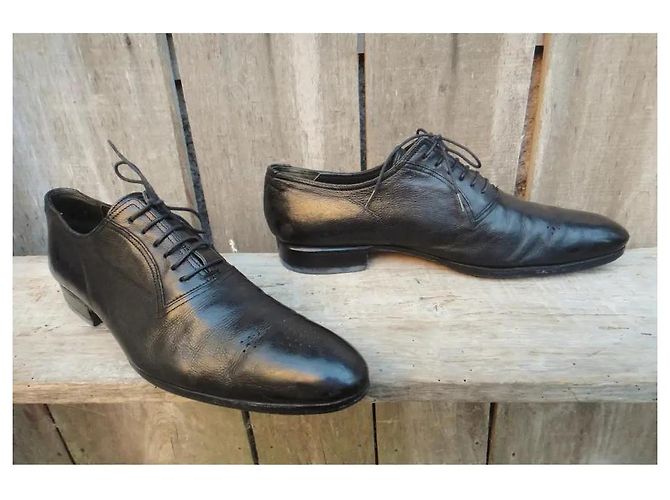 N.D.C. Made By Hand Schwarze Lederschuhe für Herren - Ansicht 5
