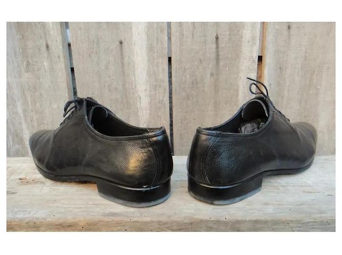 N.D.C. Made By Hand Schwarze Lederschuhe für Herren - Ansicht 7