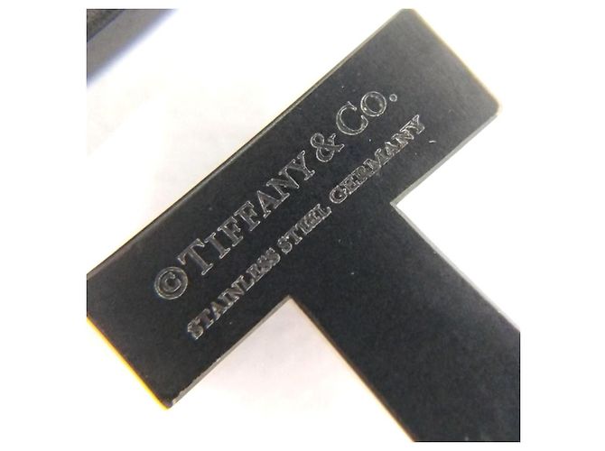 Bracciale con charm Tiffany & Co. T-Square Nero - vista 3