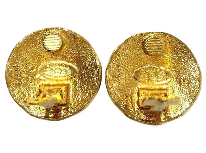 Orecchini a clip rotondi Lion placcati oro Chanel D'oro - vista 3