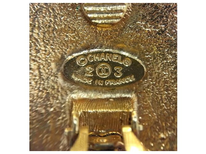Orecchini a clip rotondi Lion placcati oro Chanel D'oro - vista 4
