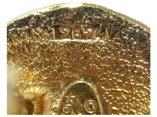 Orecchini a clip rotondi Lion placcati oro Chanel D'oro - vista 5