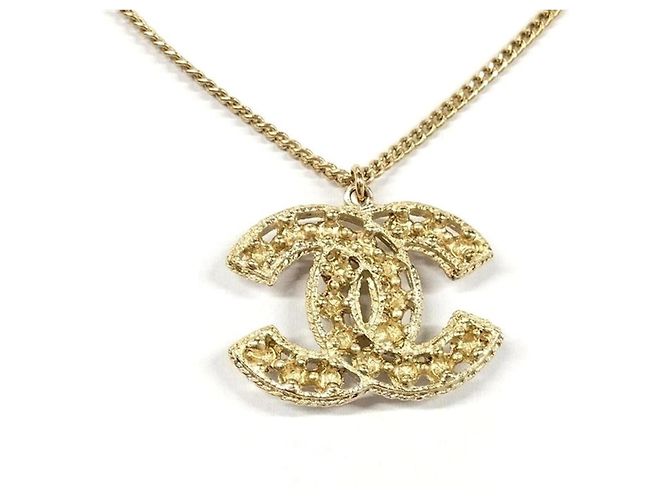 Collar Chanel A15V Coco Mark Dorado - vista 2