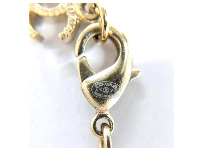 Collar Chanel A15V Coco Mark Dorado - vista 6
