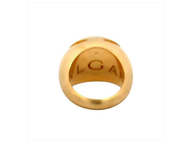 Bulgari Anello Bvlgari BVLGARI Cabochon in oro giallo 18K - vista 4