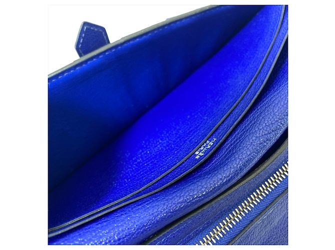 Hermès Bearn Soufflé Long Wallet Blau - Ansicht 12