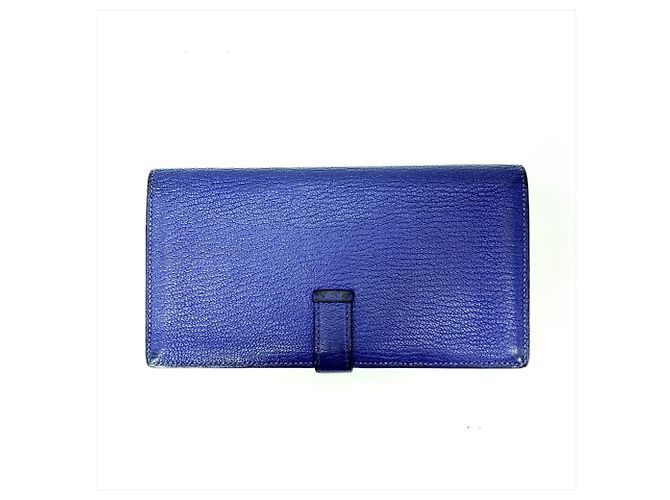 Hermès Bearn Soufflé Long Wallet Blau - Ansicht 2