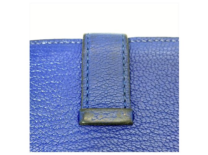 Hermès Bearn Soufflé Long Wallet Blau - Ansicht 6
