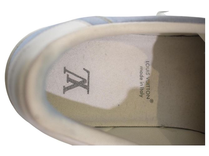 Louis Vuitton Rivoli Sneakers in Denim Monogram Blu - vista 10