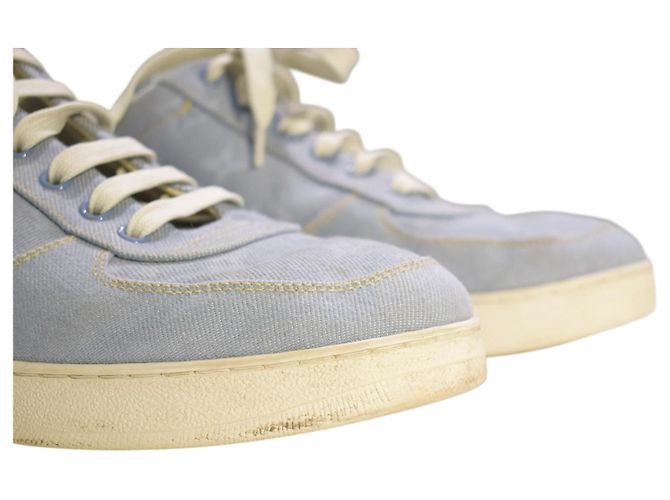 Louis Vuitton Rivoli Sneakers in Denim Monogram Blu - vista 12