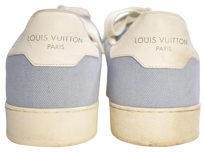 Louis Vuitton Rivoli Sneakers in Denim Monogram Blu - vista 14