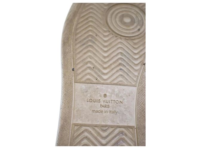 Louis Vuitton Rivoli Sneakers in Denim Monogram Blu - vista 8