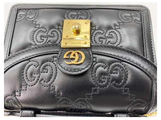 Sac à main 2 façons noir Gucci - vue 10