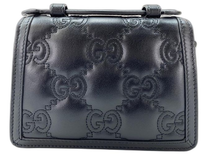 Sac à main 2 façons noir Gucci - vue 2