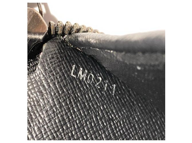 Cartera larga Louis Vuitton Monogram Eclipse Negro - vista 9