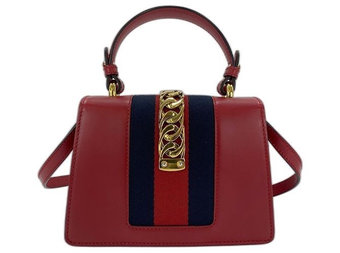 Borsa 2-Way Gucci Sylvie Rosso - vista 2