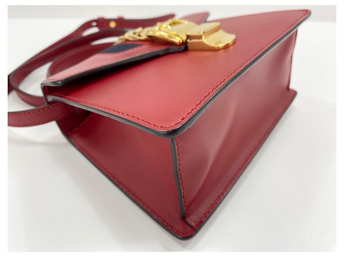 Borsa 2-Way Gucci Sylvie Rosso - vista 6