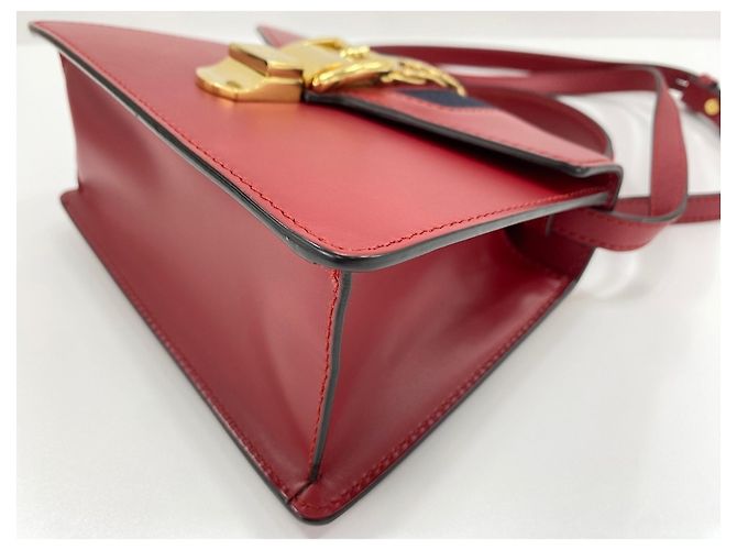Borsa 2-Way Gucci Sylvie Rosso - vista 7
