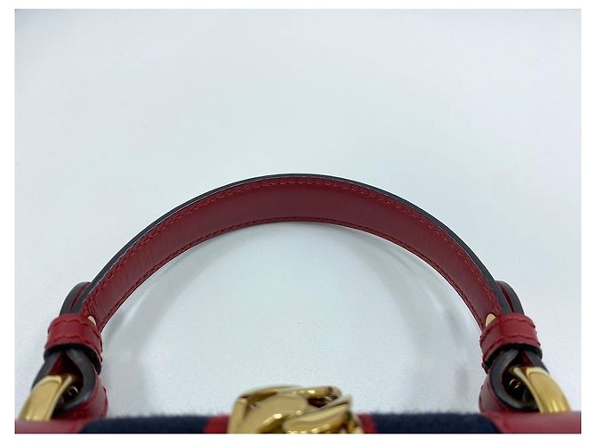 Borsa 2-Way Gucci Sylvie Rosso - vista 9