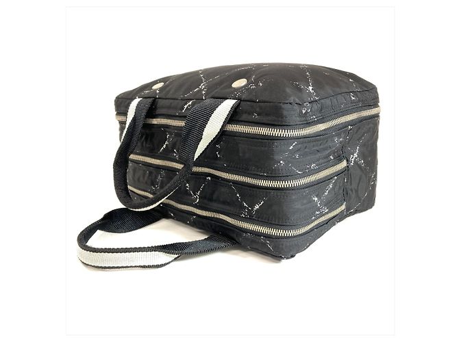 Borsa Chanel Mini Boston - New Travel Line Nero - vista 3