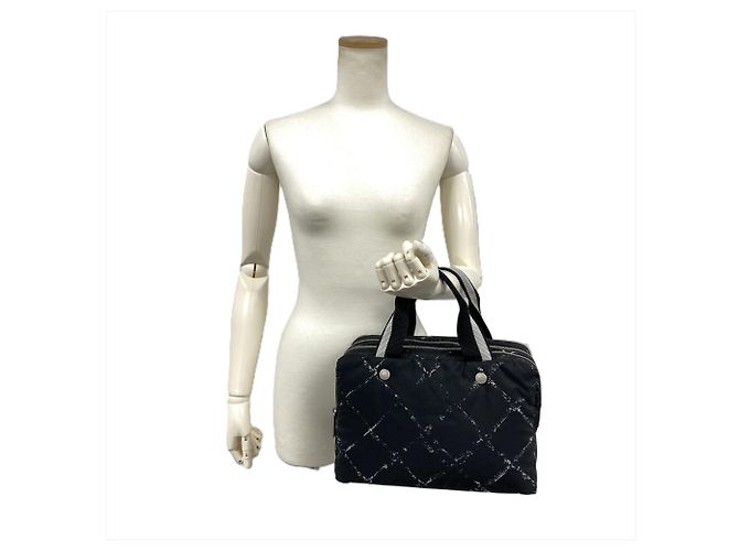 Borsa Chanel Mini Boston - New Travel Line Nero - vista 9