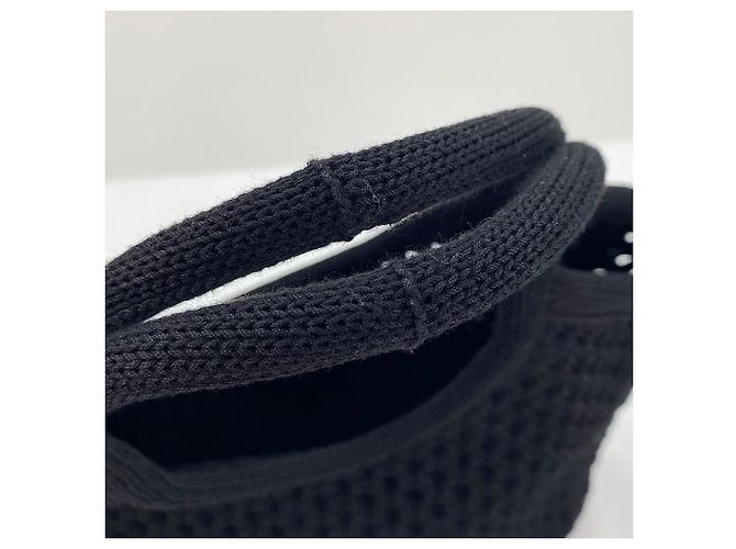 Borsa Miu Miu Ivy Mesh in nero - vista 10