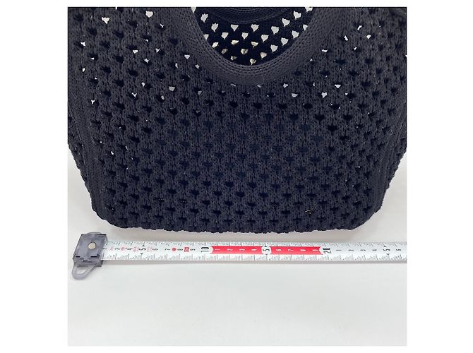 Borsa Miu Miu Ivy Mesh in nero - vista 4
