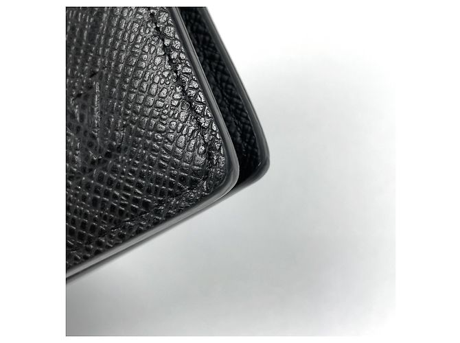 Louis Vuitton Portefeuille Slender Bi-fold Portemonnaie Schwarz - Ansicht 3
