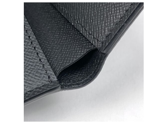 Louis Vuitton Portefeuille Slender Bi-fold Portemonnaie Schwarz - Ansicht 4