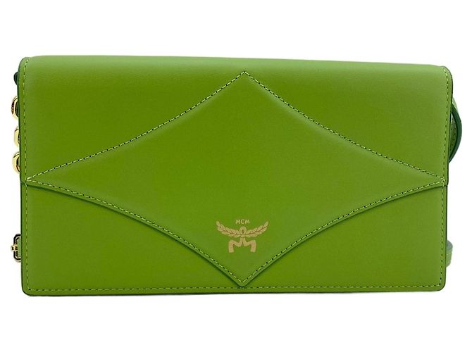 Pochette 2-Way MCM in verde - vista 2