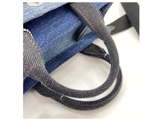 Borsa a 2 vie in patchwork di denim Coach Blu navy - vista 10