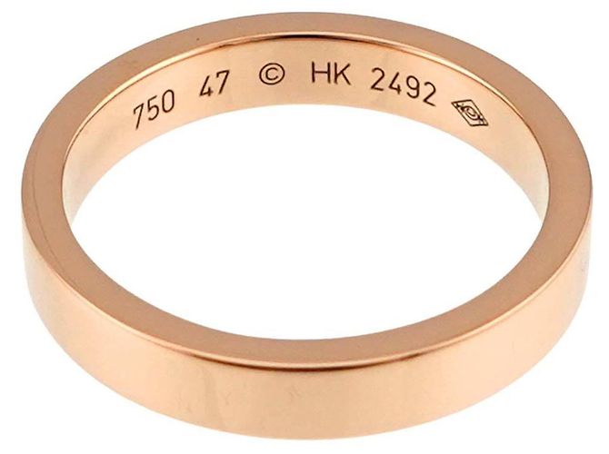 Anello C de Cartier in oro rosa - vista 3