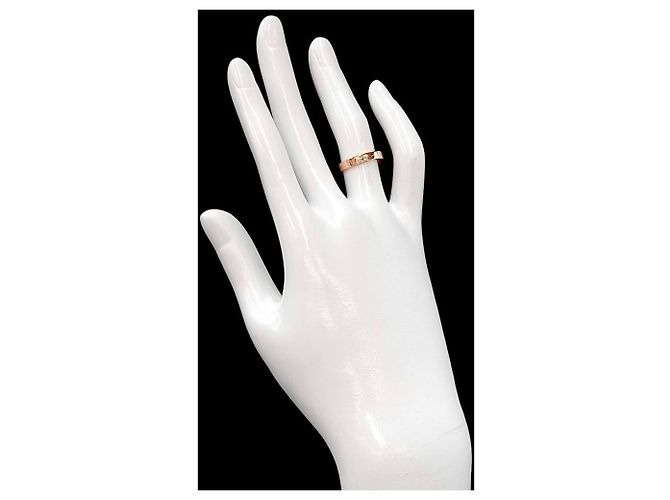 Anello C de Cartier in oro rosa - vista 6