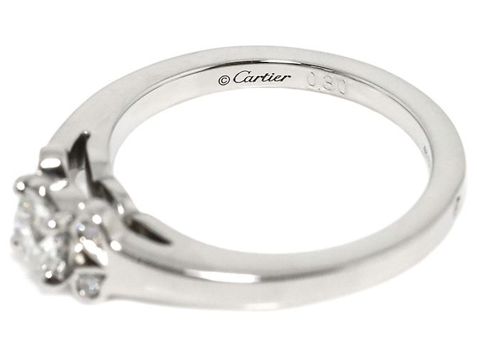 Anello Ballerine Cartier in platino e diamanti - vista 3