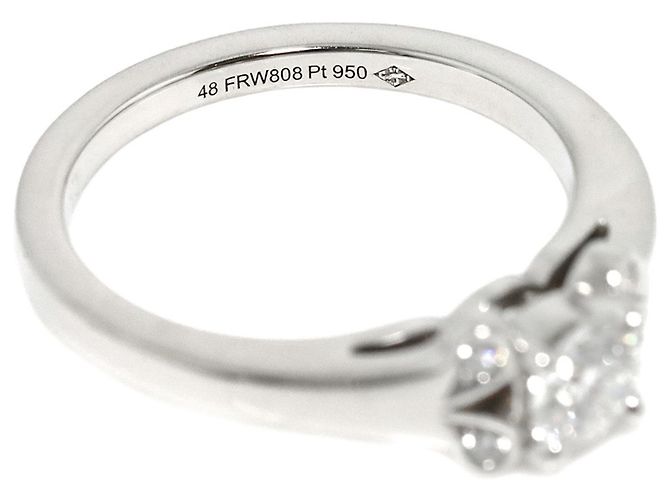 Anello Ballerine Cartier in platino e diamanti - vista 4