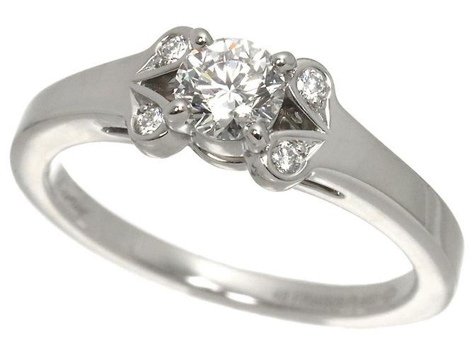 Anello Ballerine Cartier in platino e diamanti - vista 6