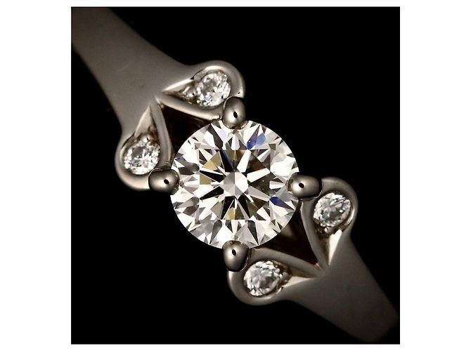 Anello Ballerine Cartier in platino e diamanti - vista 7
