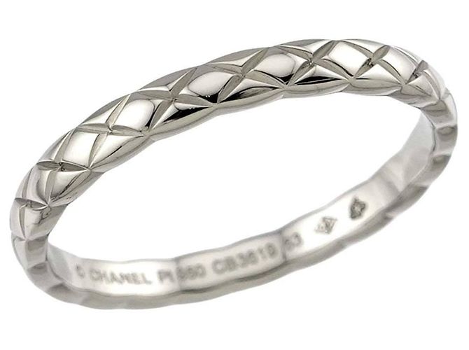 Anello Chanel Coco Crush Small SM #63 in Platino - vista 4