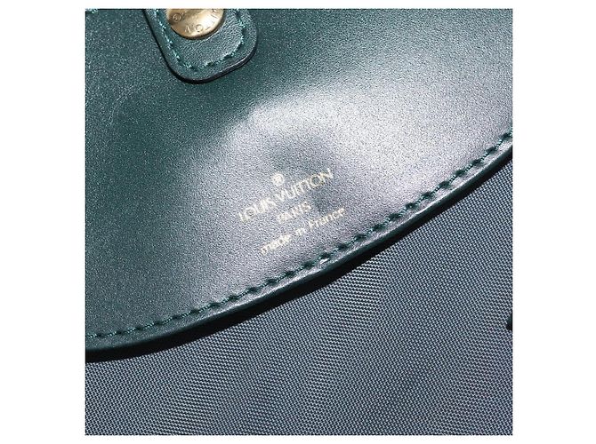 Capa de roupa Louis Vuitton em couro Taiga Verde - vista 7