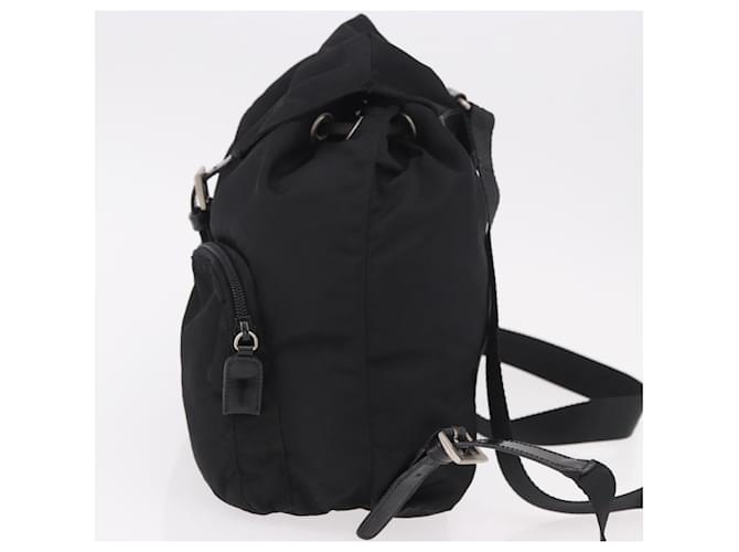 Prada Double Front Pocket Tessuto Medium Noir - vue 3