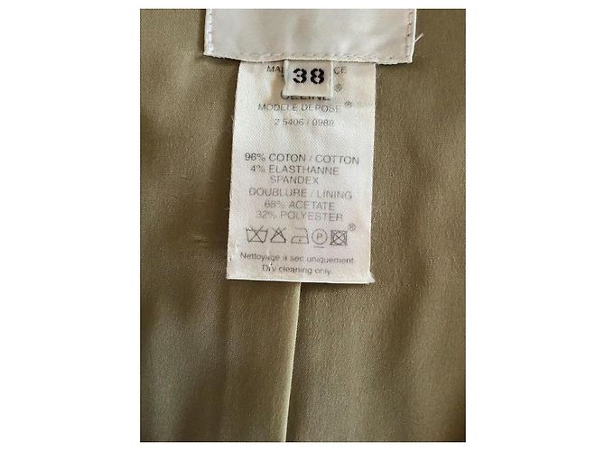 Céline Chaqueta Celine de mezcla de algodón beige - vista 5