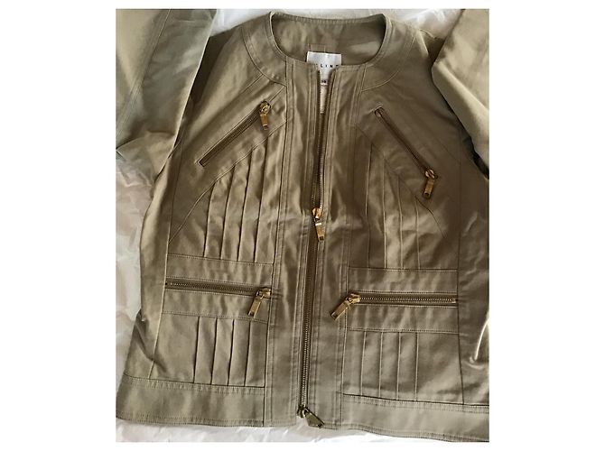 Céline Chaqueta Celine de mezcla de algodón beige - vista 6