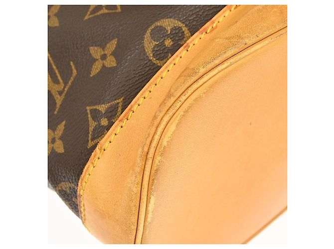 Louis Vuitton Vintage Montsouris Monogram Canvas GM Marron - vue 7