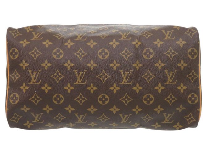 Borsa Louis Vuitton Speedy 35 Monogram Marrone Monogramma - vista 3